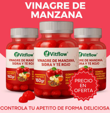 ¡Gomitas de Vinagre de Manzana! + Paga 1 y lleva 2 + Envío GRATIS, Solo pagas al recibir — ¡Solo por HOY!🔥