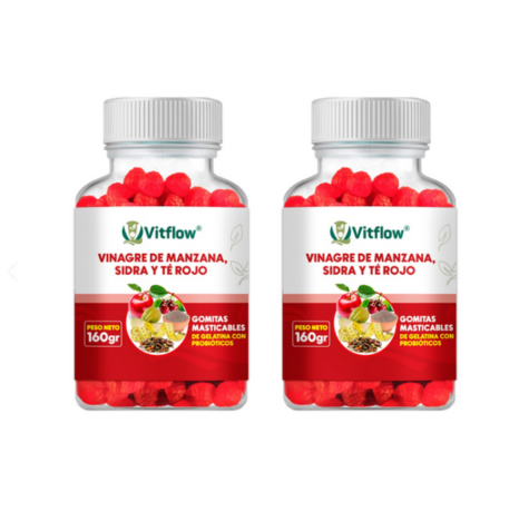 ¡Gomitas de Vinagre de Manzana! + Paga 1 y lleva 2 + Envío GRATIS, Solo pagas al recibir — ¡Solo por HOY!🔥